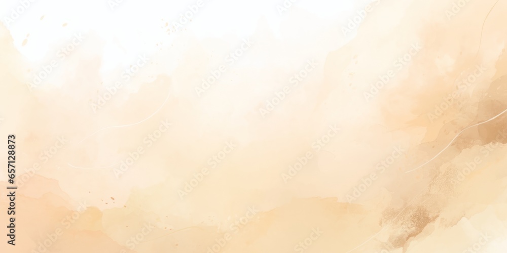 Watercolor light brown dust, autumn abstract background. Hand painted beige wallpaper. - obrazy, fototapety, plakaty 