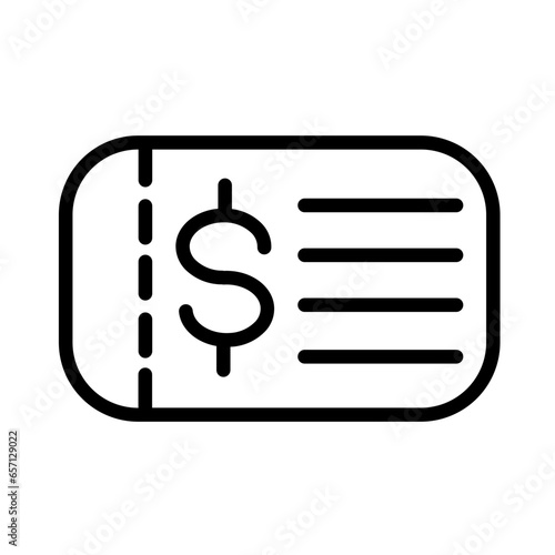 Game Ground Ticket Outline Icon