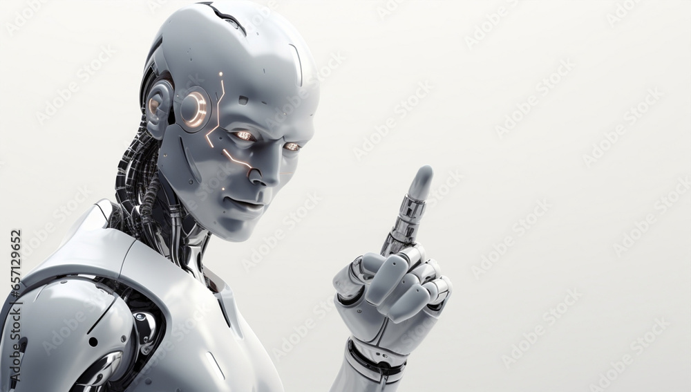 Android cyborg robot intelligence futuristic technology artificial