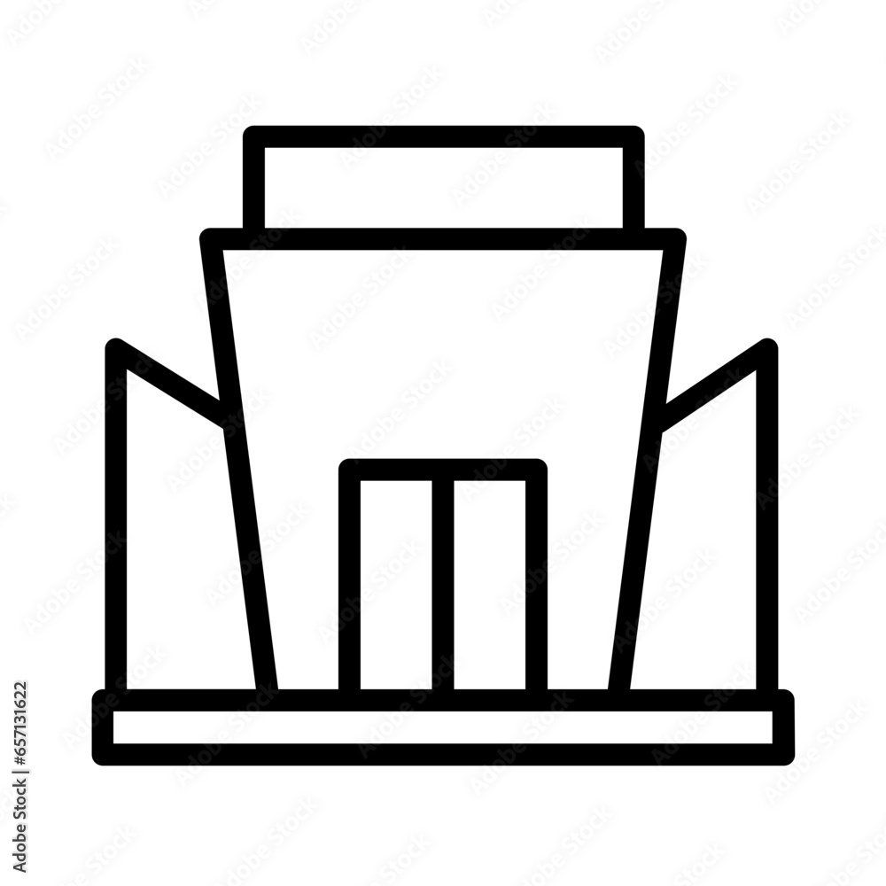 Real Estate Stadium Outline Icon Real Estate Stadium Outline Icon