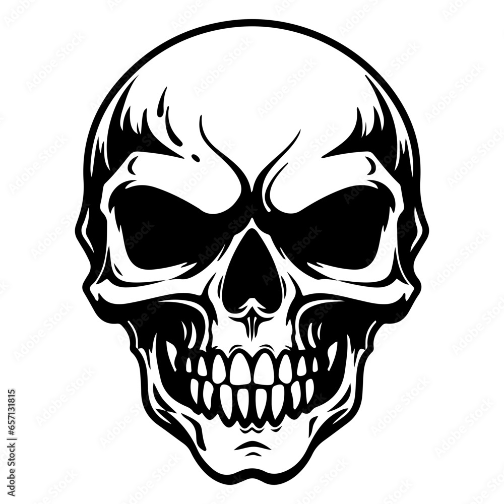 Obraz premium human skull, Danger skull