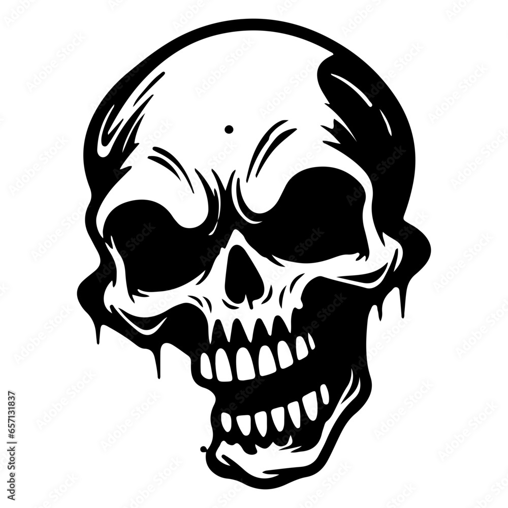 Fototapeta premium human skull, Danger skull