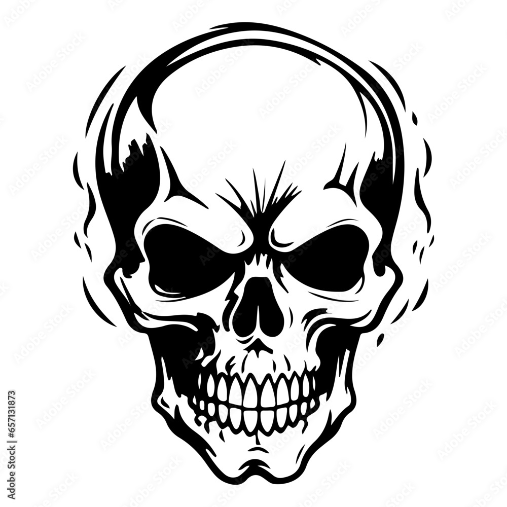 human skull, Danger skull