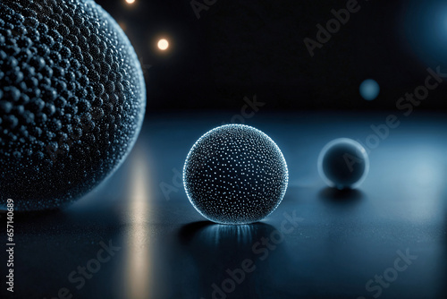 Background of Black Texture Technology Concep