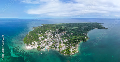 Toma desde el drone Puerto Limón, Isla Fuerte