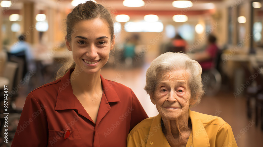 Fototapeta premium A nursing home volunteer.
