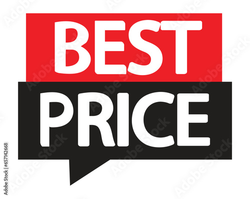 Best Price tag Vector illustration Isolated on white background.