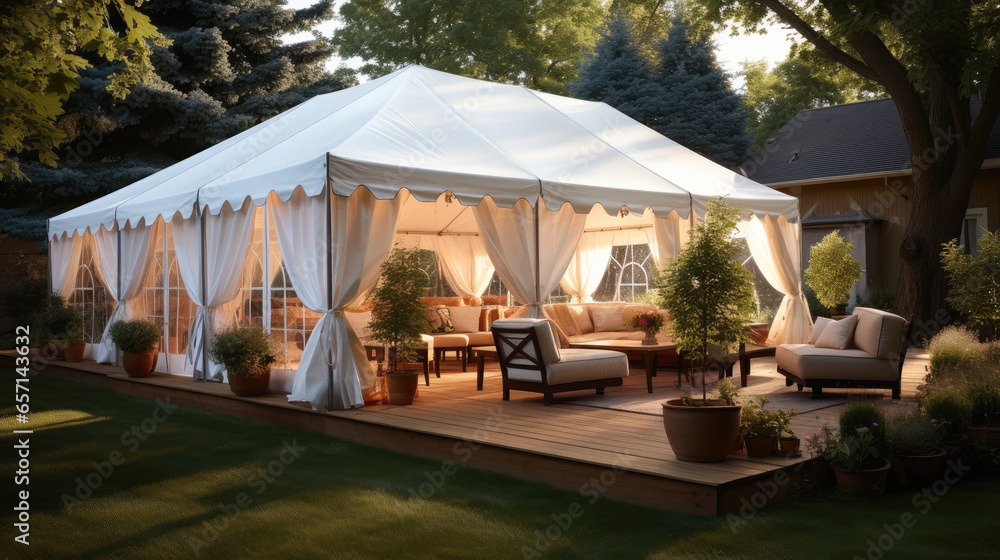 Luxurious tent for outdoor living, Camping in the Backyard. Luxurious tent for outdoor living, Camping in the Backyard.