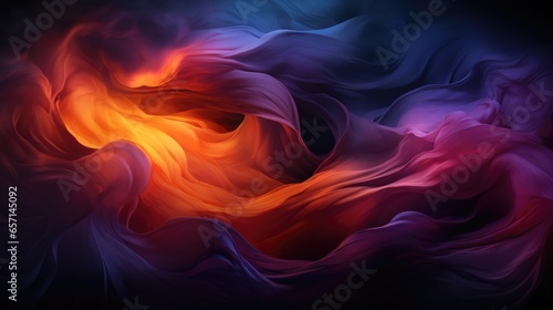 Wallpaper Mural Abstract art wallpaper wave in blue pink purple orange and white colors modern and futuristic feel Torontodigital.ca