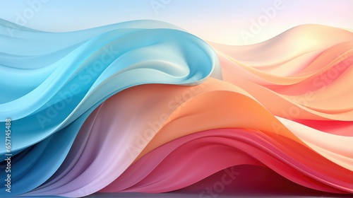 A colorful abstract background with wavy lines and waves art wallpaper
