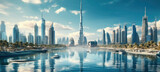 Dubai Business Tower, Dubai downtown an global trading and financial hub.