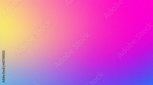 Light grainy background yellow pink and purple retro summer noise texture, pastel abstract gradient wide banner header backdrop © MCGORIE