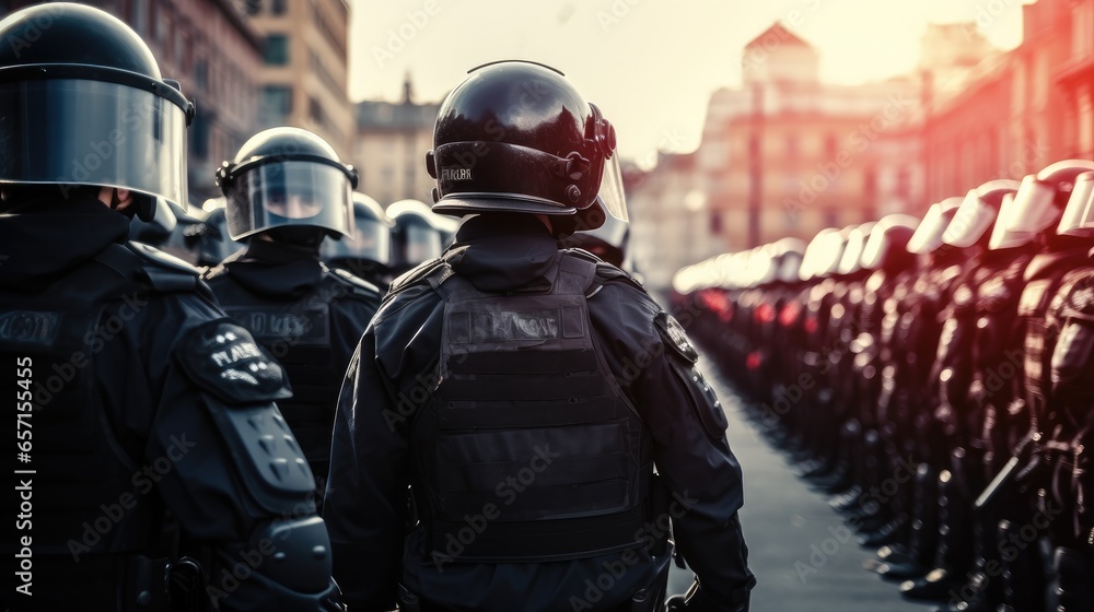 Riot police ready to Fight Angry Mob. Riot police ready to Fight Angry Mob.
