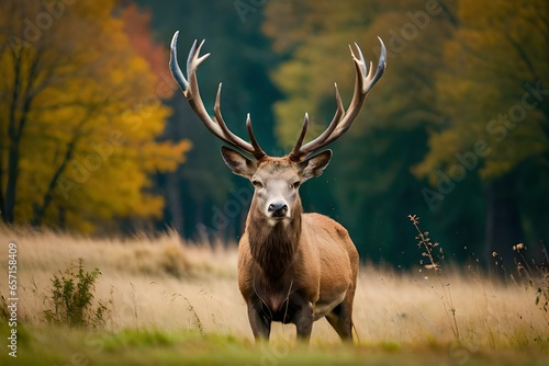 stag in the wild generated ai © Abubakar