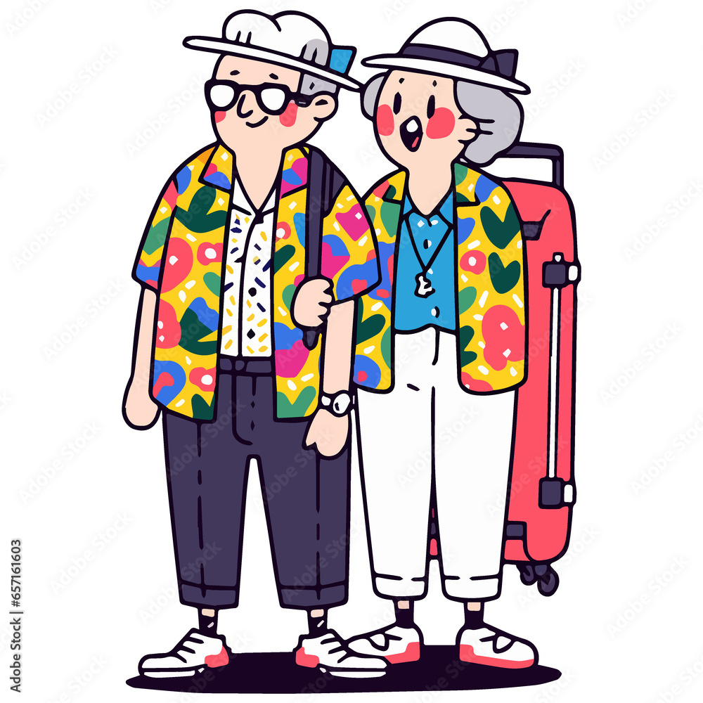 Senior Couple Tourist