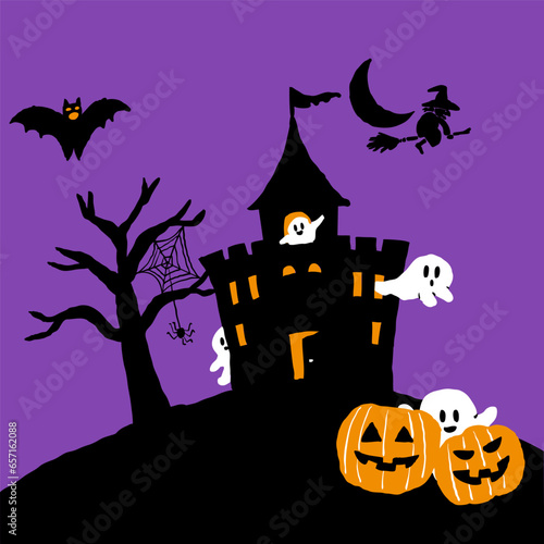 ハロウィーンのおばけがいる家2