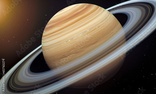 Planet beautiful Saturn like with the rings, astronomy science