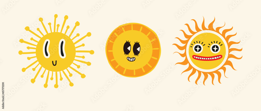 A set of stickers. The sun, logo, smile face, good mood. Brutalism, modern design. The style of the 80s. A set of stickers. The sun, logo, smile face, good mood. Brutalism, modern design. The style of the 80s.