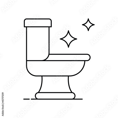 Bathroom Essential, Toilet Facility. The toilet icon signifies a bathroom essential and the availability of a toilet facility for convenience Icon