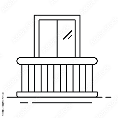 The balcony icon signifies the scenic views and outdoor relaxation offered by this elevated outdoor space, perfect for enjoying the outdoors Icon