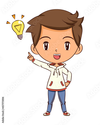 Child having an idea