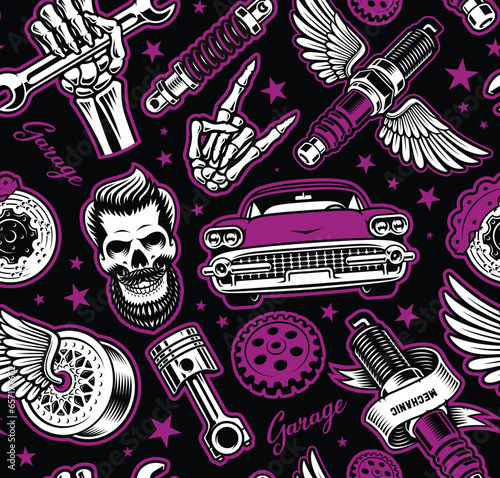 hot rod seamless background