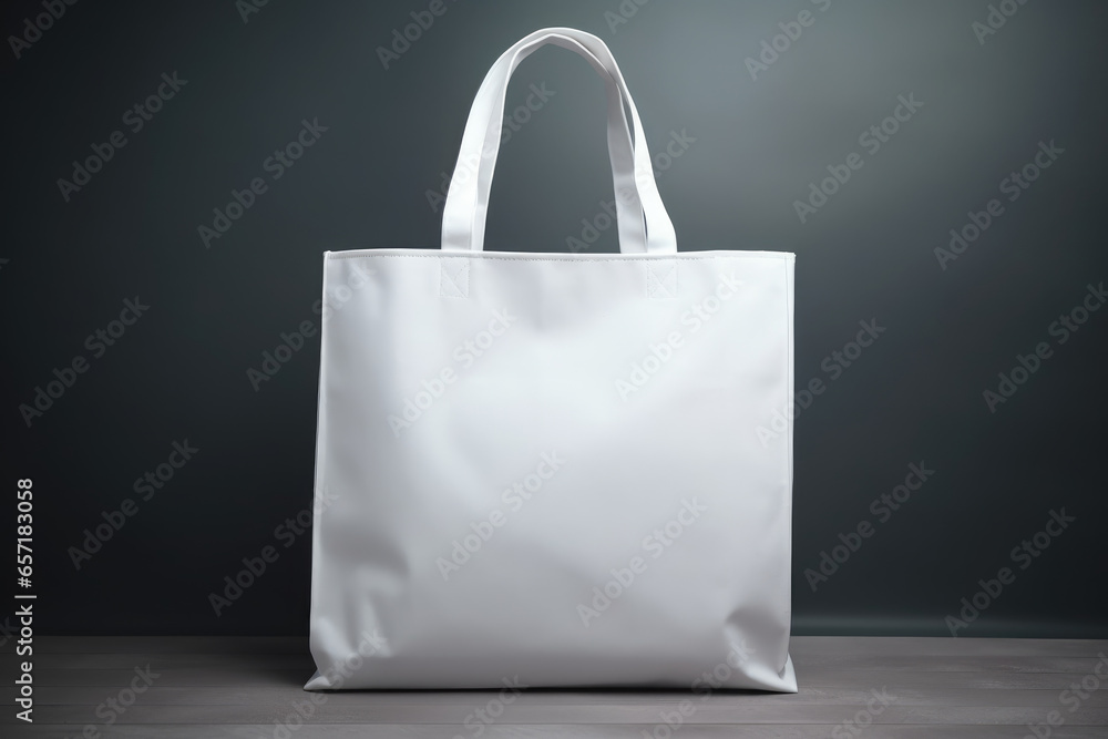 White tote bag. shopping background White tote bag. shopping background
