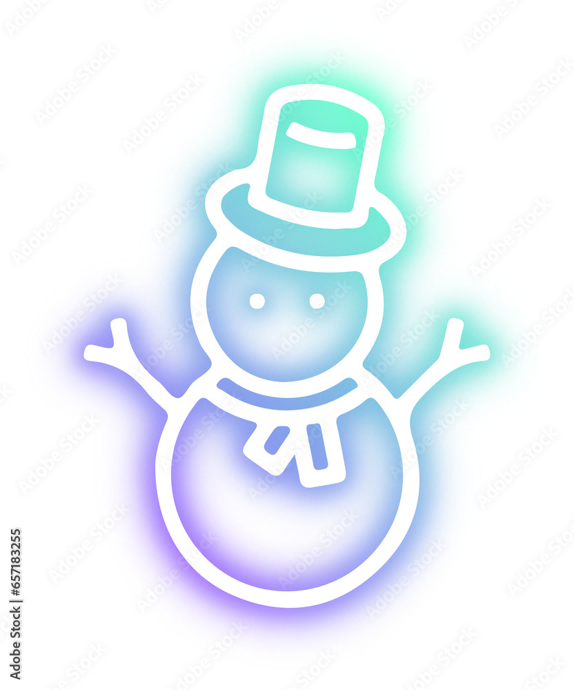 Set of Christmas neon Set of Christmas neon