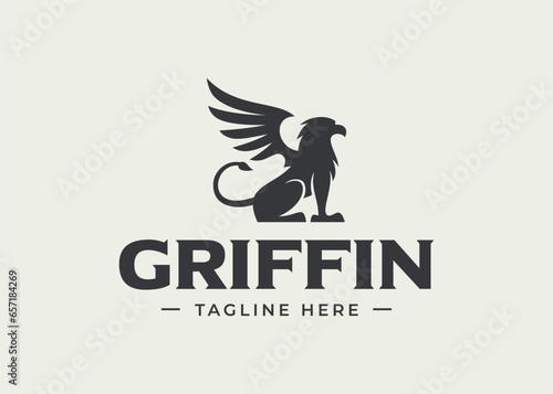 griffin logo vector icon illustration