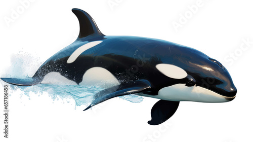 orca in transparent background