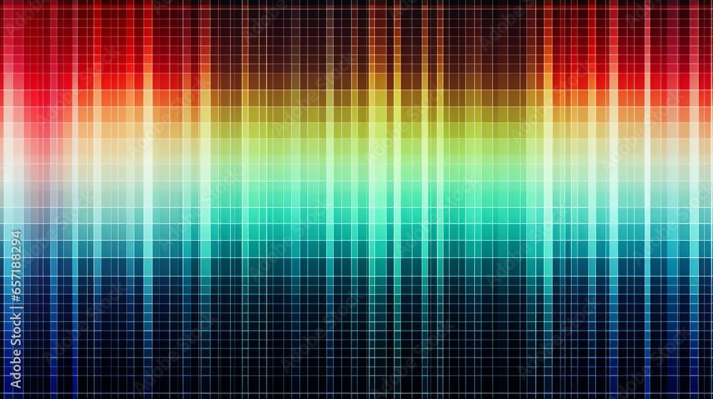 Seamless retro spectrum speed effect background. Colorful striped glitch backdrop
