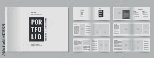 Landscape architecture portfolio layout design portfolio template
