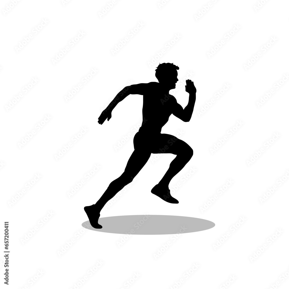 Men running vector image