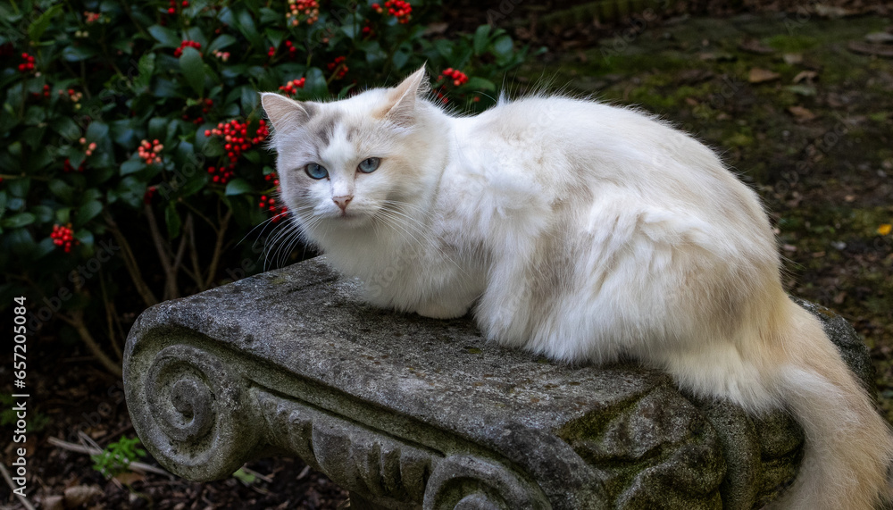 cat in the garden