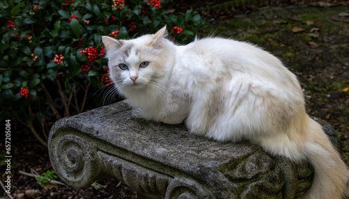 Obraz na płótnie cat in the garden w salonie