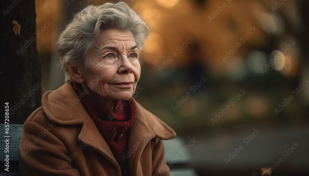 Portrait of a woman with mixed emotions, expressing complex feelings - obrazy, fototapety, plakaty 