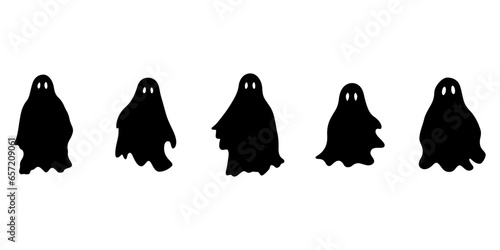 Halloween Special: Great Collection of Ghosts, Simple Spooky Character, and Scary Ghostly Monsters