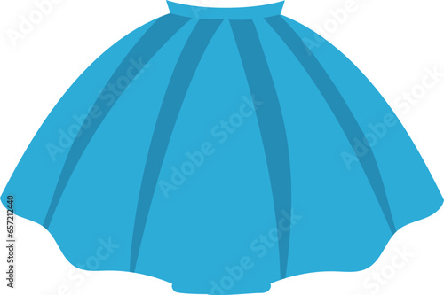 Illustration with a skirt.Children s clothing.Women s clothing. Picture for an educational website  magazine. Element for print  postcard and poster. Vector illustration