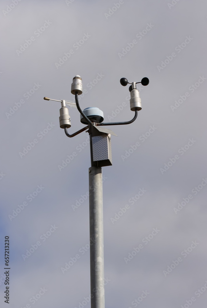 weather station on top of a post
