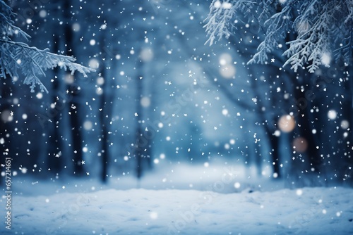 snow, christmas, winter, light, holiday, star, snowflake, sky, blue, snowflakes © jakir