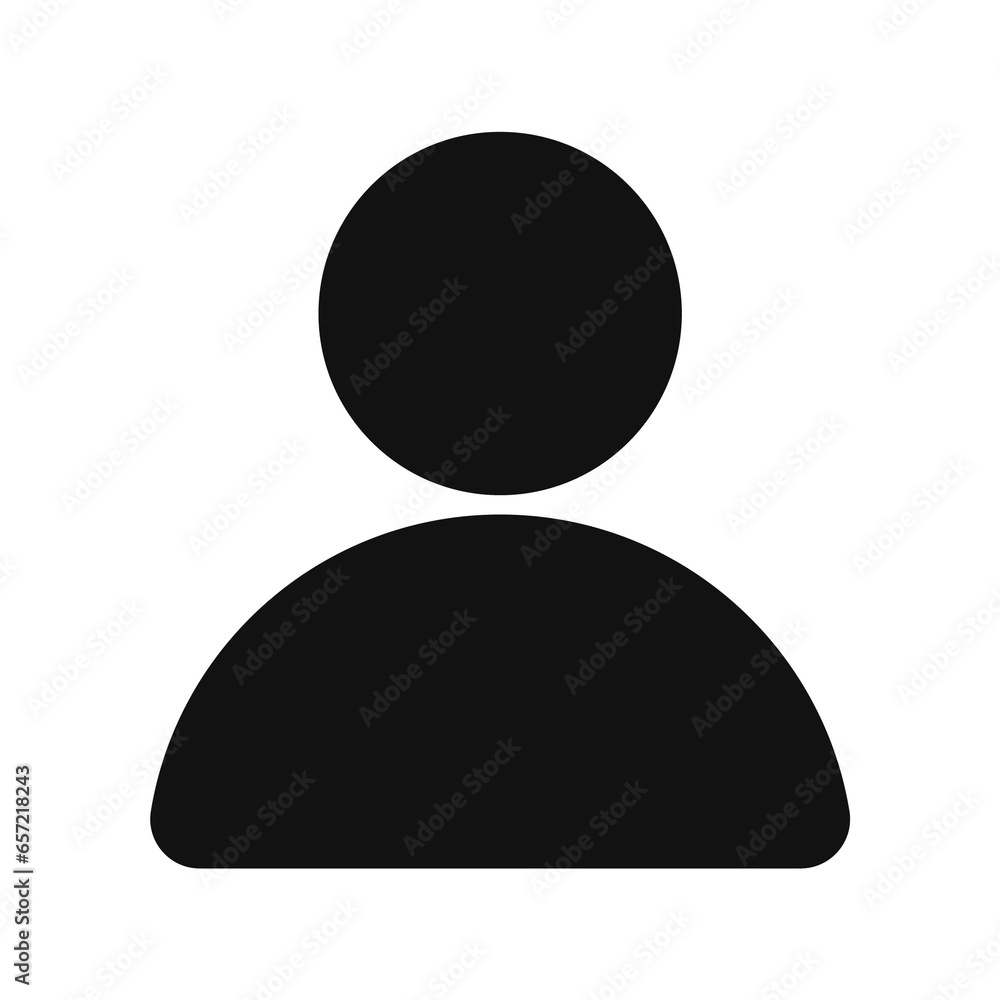 Profile avatar icon png. Black human silhouette icon png. User or ...