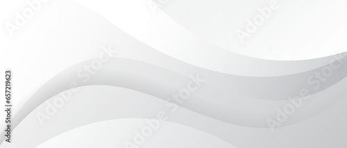 White and gray business wave background