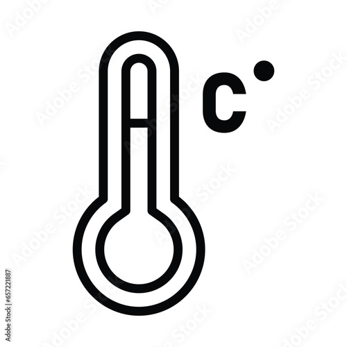 Celsius temperature icon