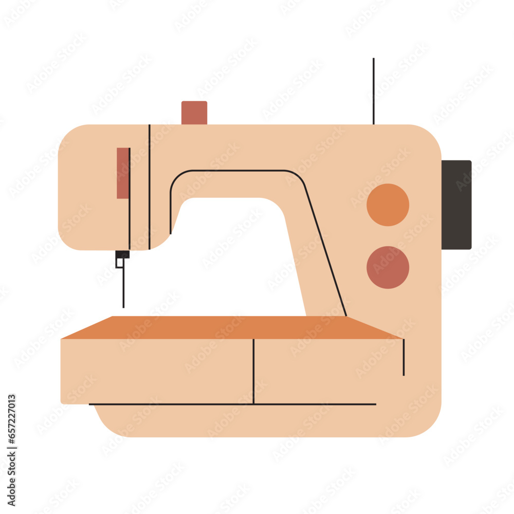 Sewing machine vector icon. Electric sewing machine, needlework concept icon, sewing tools. Symbol, logo illustration isolated on white background