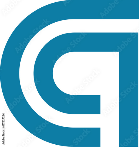 D and P logo