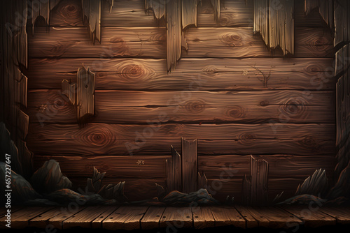 old wooden room photo