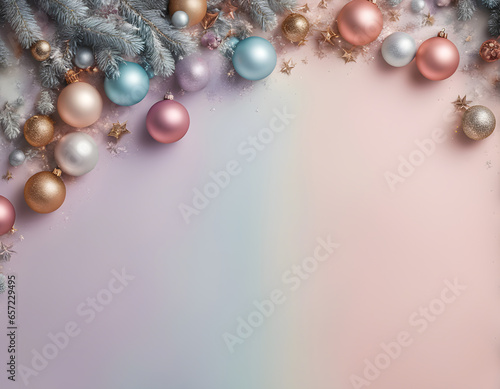 Happy New Year. pastel colored background for celebrating Christmas and Happy New Year.