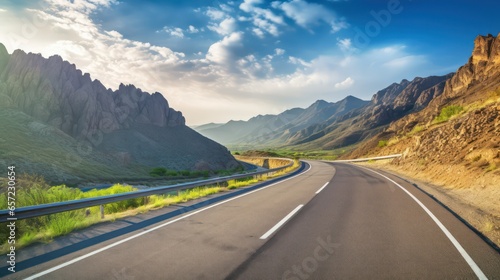 Asphalt road in the mountains. Landscape © Mr. Muzammil