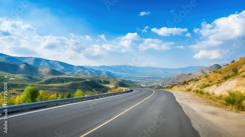 Asphalt road in the mountains. Landscape © Mr. Muzammil