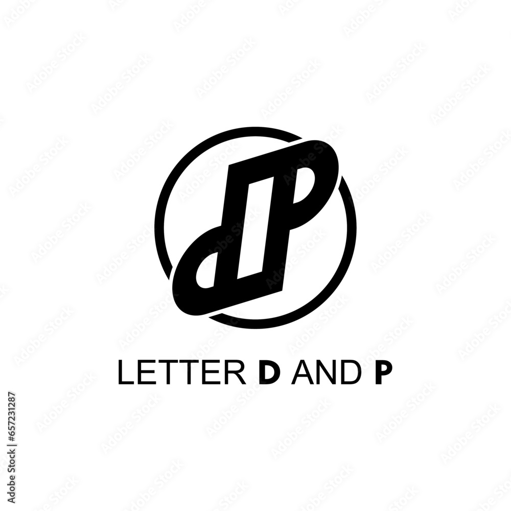D and P letter good for logo, vector design D and P letter good for logo, vector design